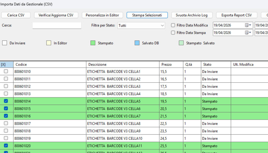 Make your labels in one click
